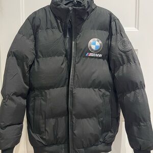 BMW Logo Black Quilted Jacket